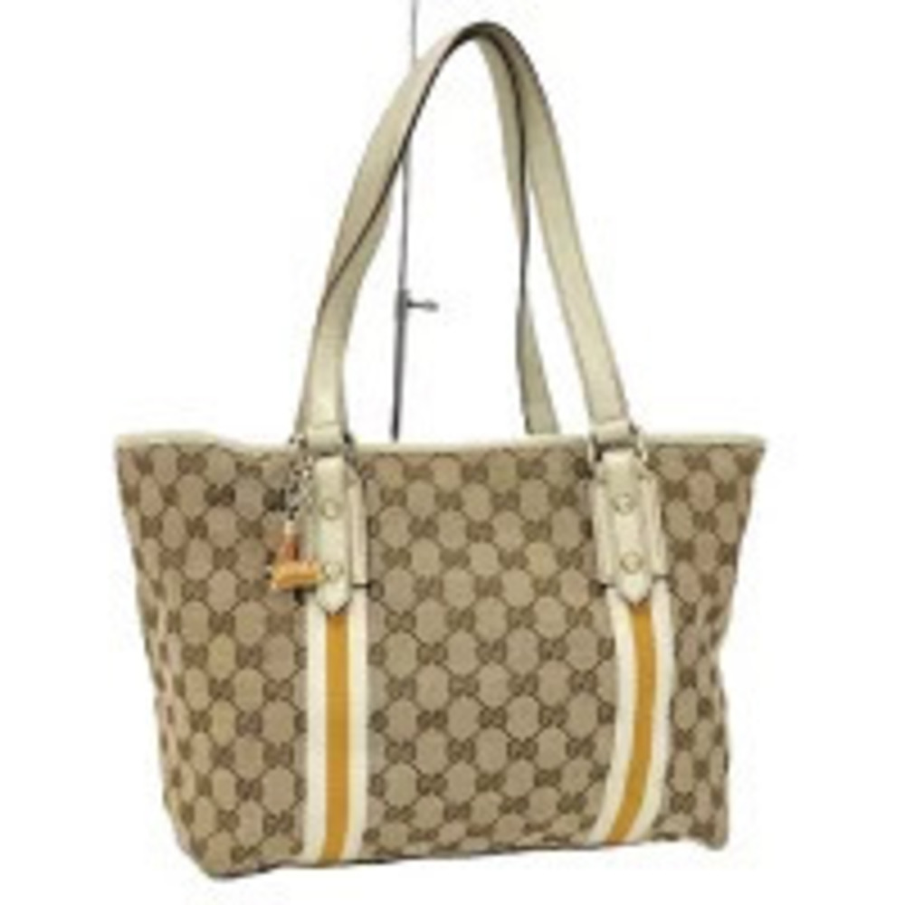 Gucci Shoulder Bag GG Canvas Beige Cream